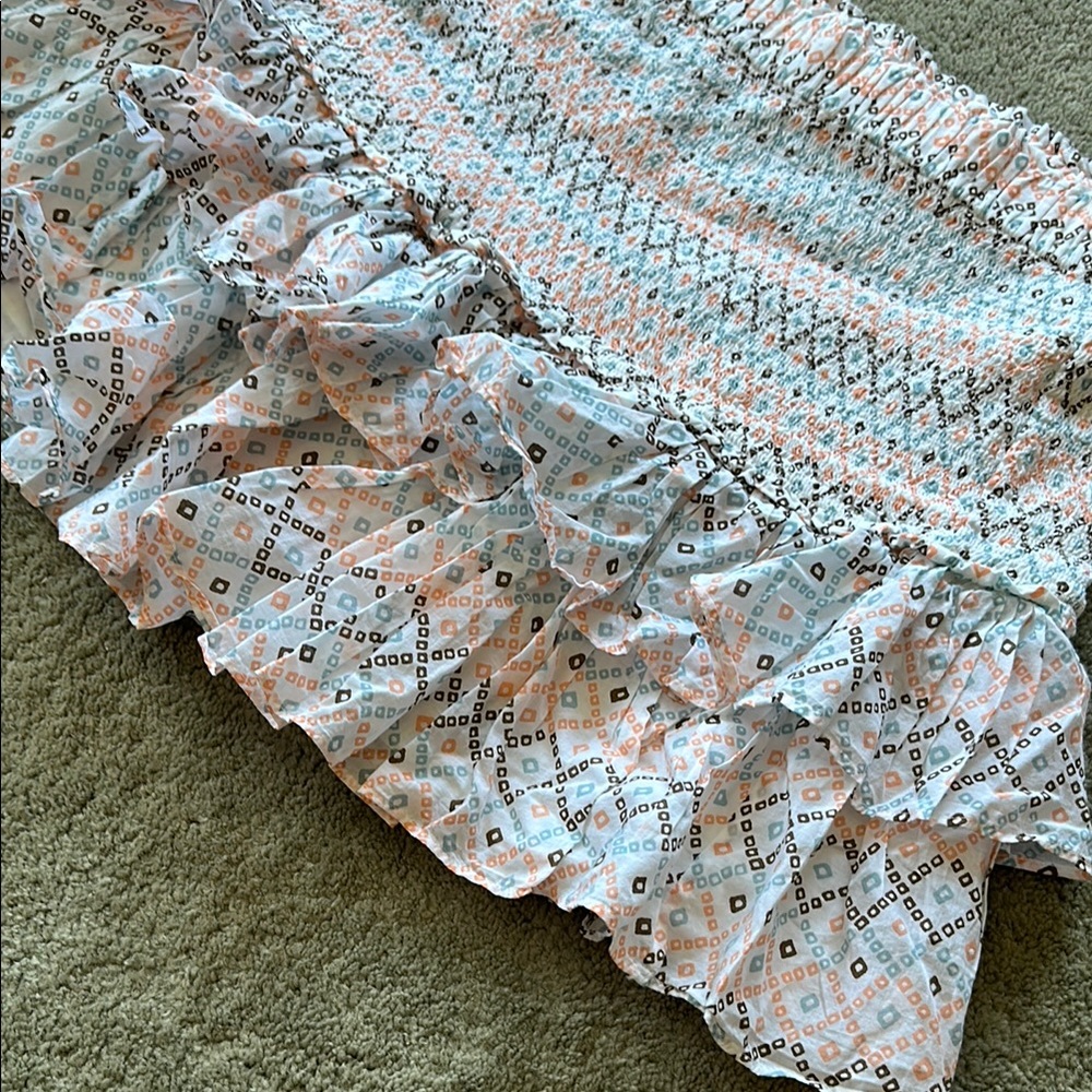 Loft Patterned Ruffle Mini Skirt - Picture 3 of 4